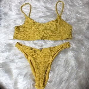 yellow bikini